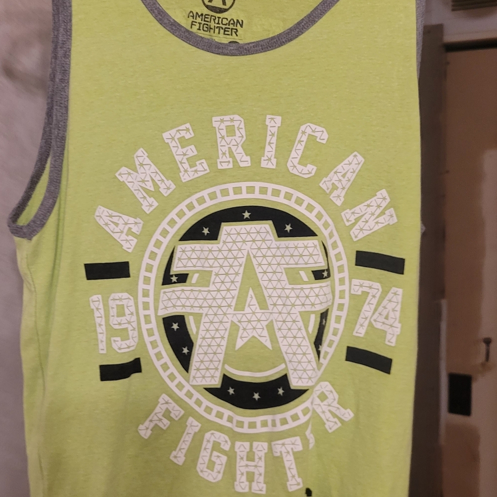 American Fighter Neon Green Tank Top
